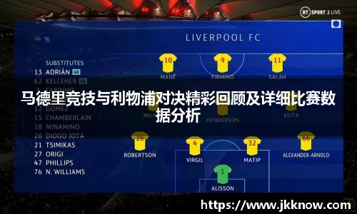 马德里竞技与利物浦对决精彩回顾及详细比赛数据分析